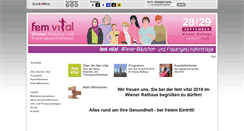 Desktop Screenshot of femvital.at