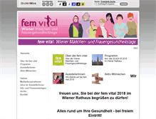 Tablet Screenshot of femvital.at